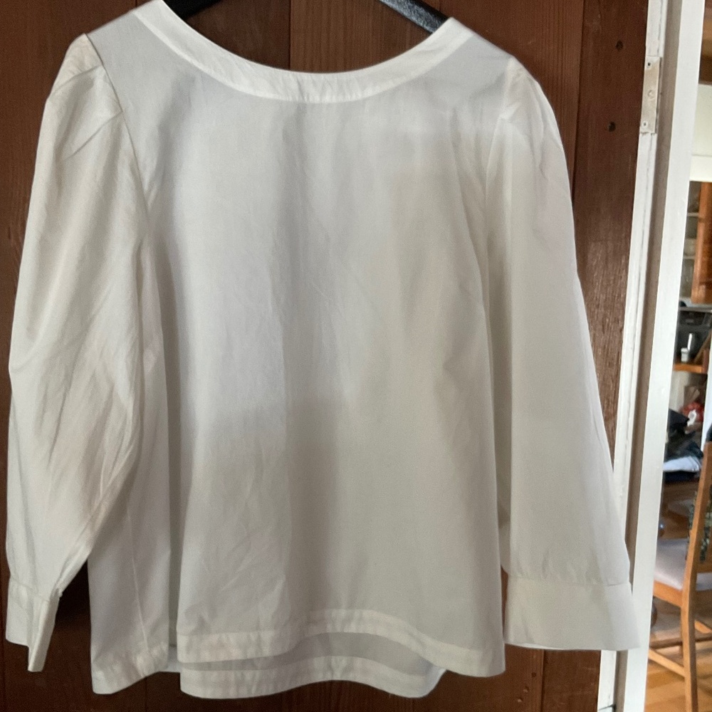 Anthropologie white blouse